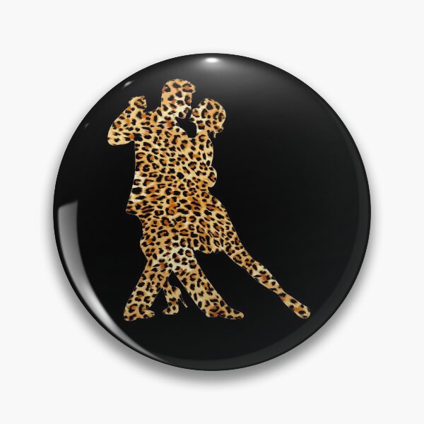 Item preview, TANGO DANCERS - LEOPARD CHEETAH TEXTURE - COUPLE SILHOUETTE designed and sold by KoolDsignsDANCE.
