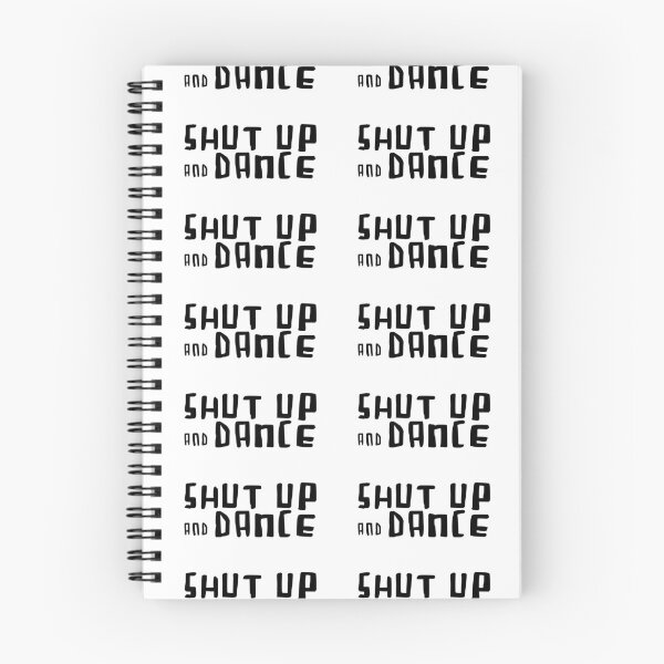 Item preview, shut up and dance typography designed and sold by danceink.