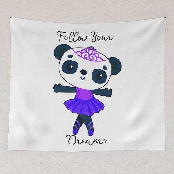 Item preview, Follow Your Dreams - Ballerina Panda - Purple designed and sold by Wheeler-Styl3.