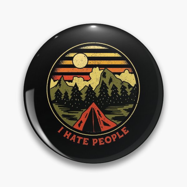 Item preview, I hate People Camping Retro Camp lovers gag gift designed and sold by SwankyFine.