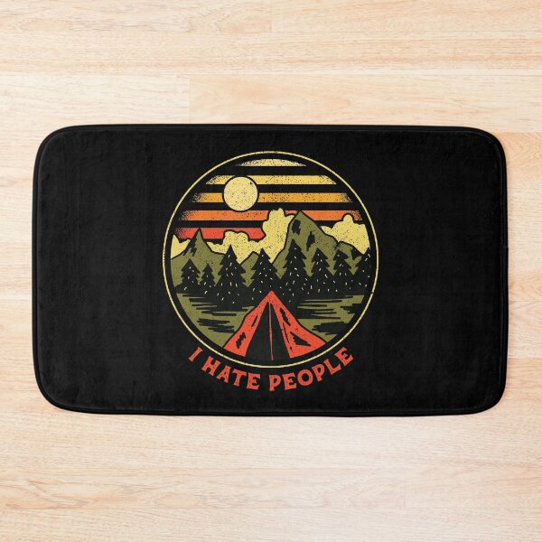 Item preview, I hate People Camping Retro Camp lovers gag gift designed and sold by SwankyFine.