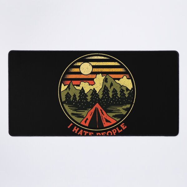 Item preview, I hate People Camping Retro Camp lovers gag gift designed and sold by SwankyFine.