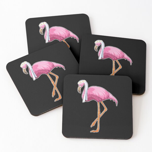 Item preview, Flamingo as Bride with Veil designed and sold by Snabdesign84.