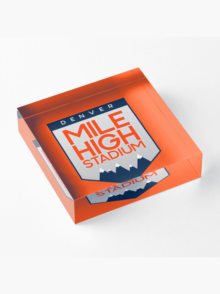 Alternate view of Mile High Stadium Acrylic Block