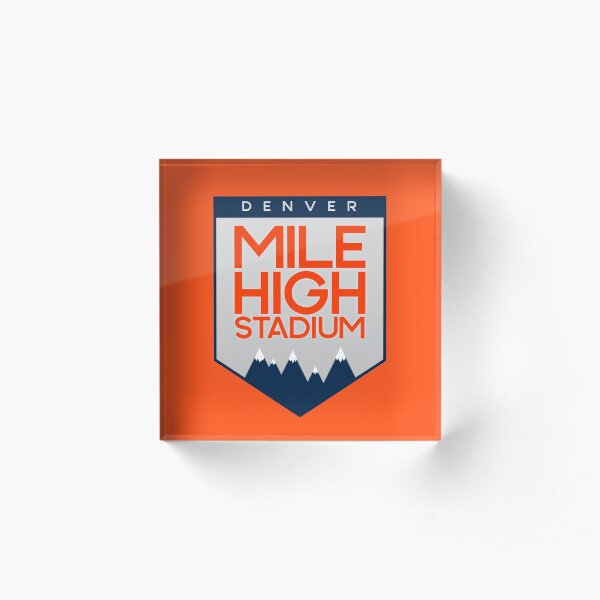 Mile High Stadium Acrylic Block