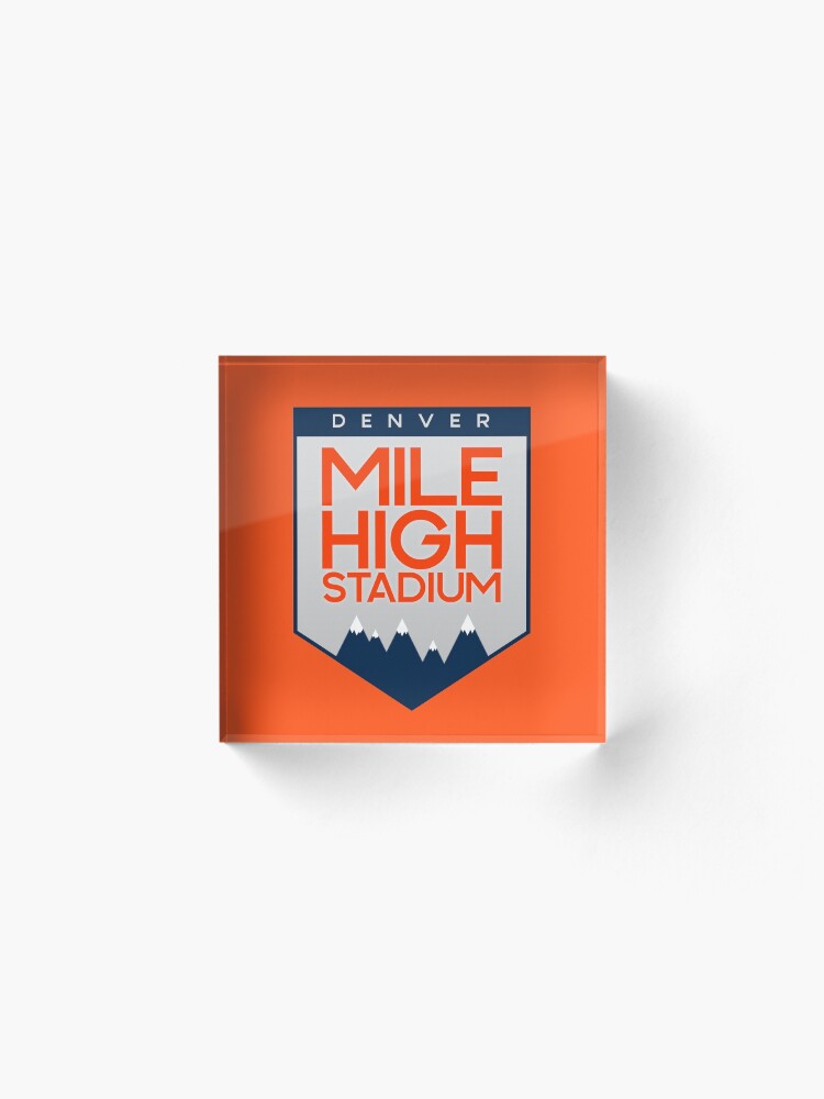 Alternate view of Mile High Stadium Acrylic Block