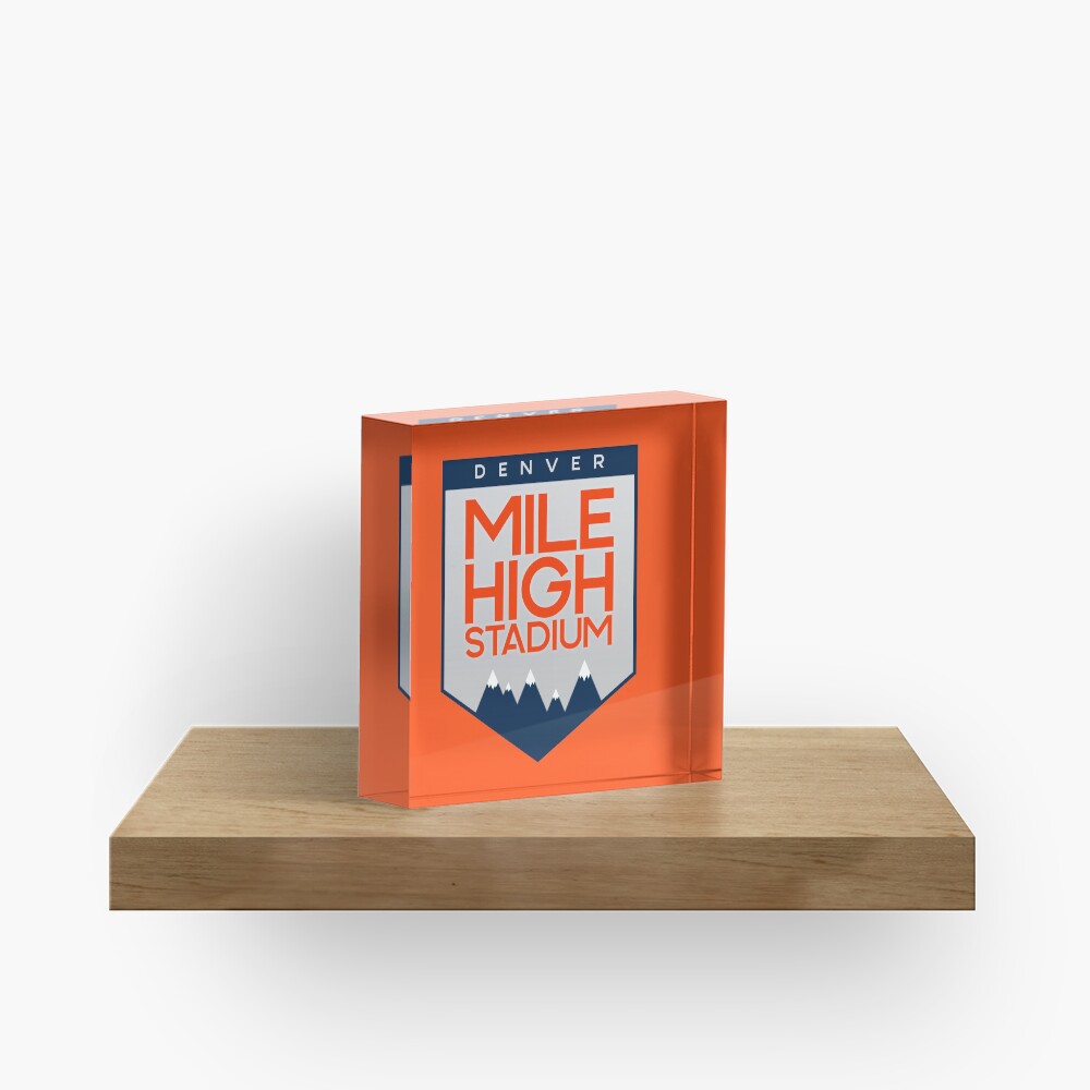 Mile High Stadium Acrylic Block