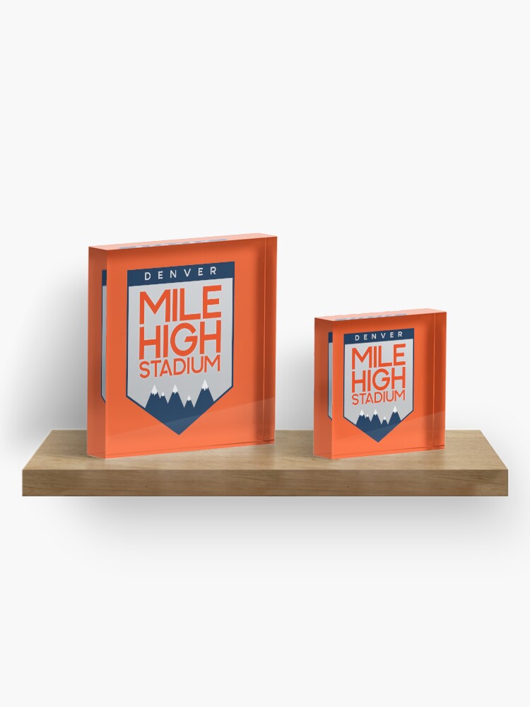 Alternate view of Mile High Stadium Acrylic Block