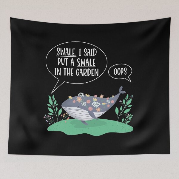 Item preview, Swale Whale Garden Confusion Funny Permaculture designed and sold by nanogarbanzo.