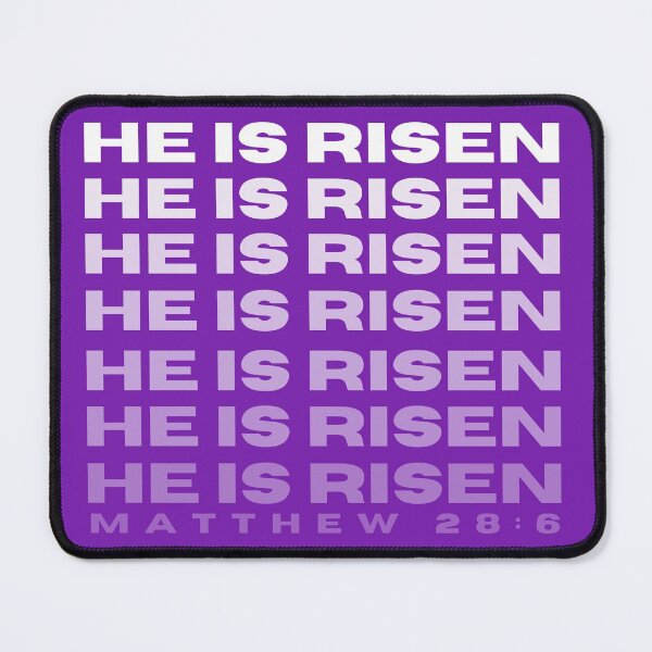 Item preview, He is Risen | Purple and White designed and sold by WordsToArt.