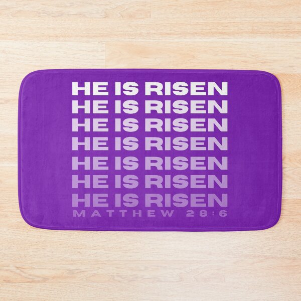 Item preview, He is Risen | Purple and White designed and sold by WordsToArt.