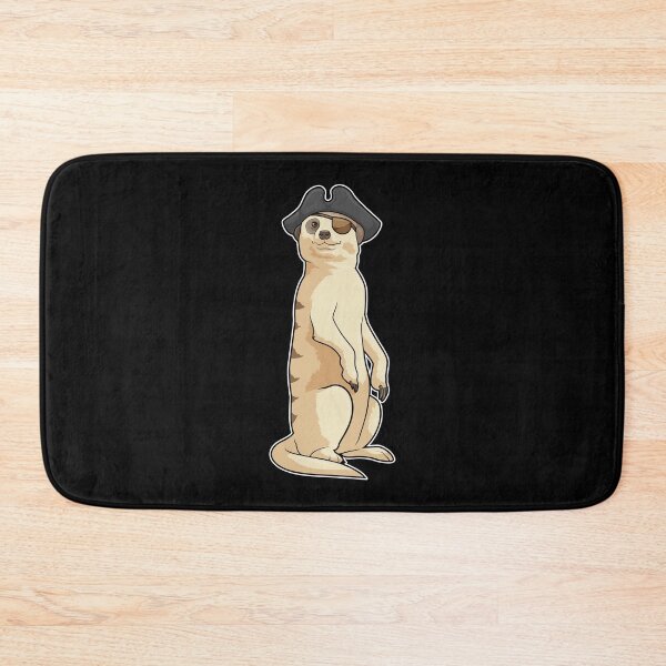 Item preview, Meerkat as Pirate with Pirate hat designed and sold by Snabdesign84.