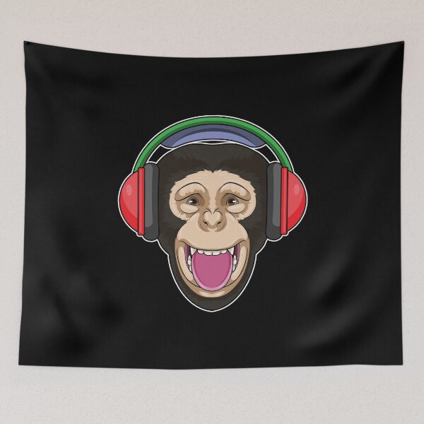 Item preview, Monkey Headphone Music designed and sold by Snabdesign84.