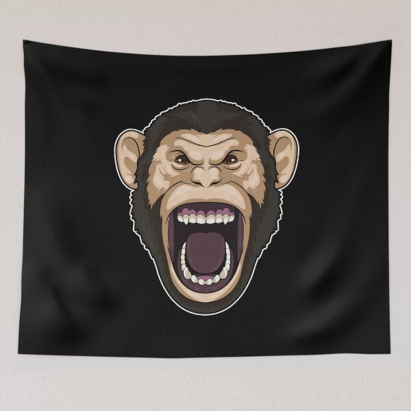 Item preview, Monkey with black Hairs designed and sold by Snabdesign84.