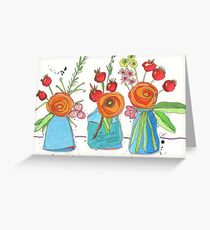 Encouraging Flowers Greeting Card