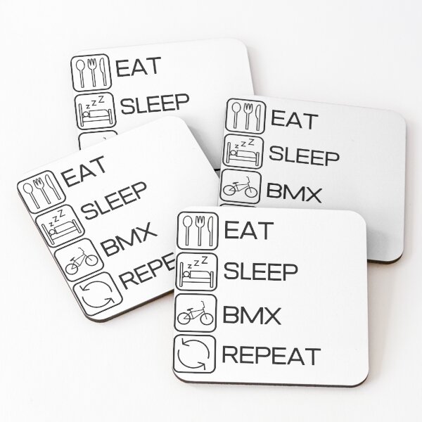 Item preview, Eat Sleep Bmx Repeat designed and sold by catchyphase.