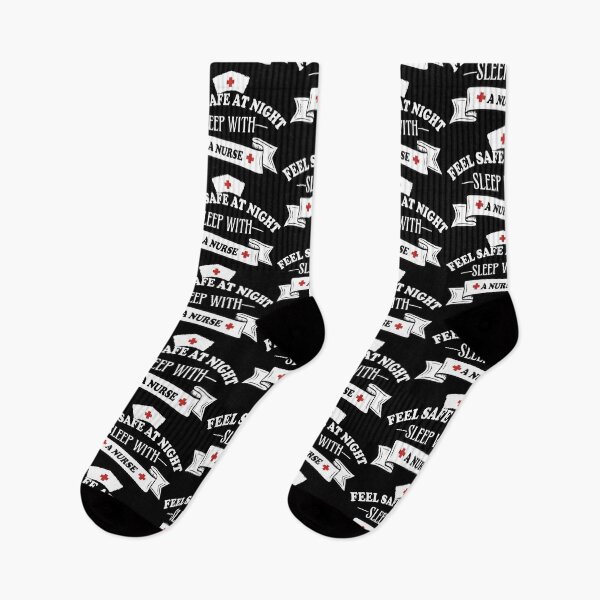 Item preview, Feel Safe At Night Sleep With A Nurse designed and sold by PinkPandaDesign.