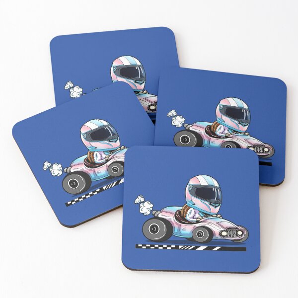 Item preview, Racecar Driver Pink, Blue, White designed and sold by iduzarts.
