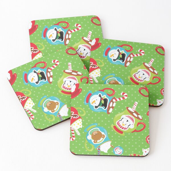 Item preview, Winter holidays hot cocoa  - seamless Christmas pattern designed and sold by Kidzz.