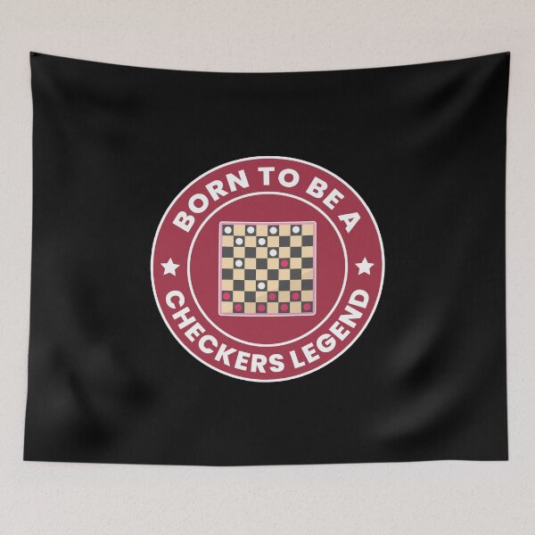 Item preview, Checkers Draughts Strategy Board Games Funny designed and sold by CuteDesigns1.