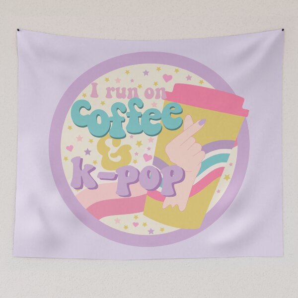 Item preview, I run on coffee and k-pop designed and sold by racharanha.