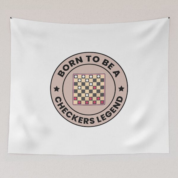 Item preview, Checkers Draughts Strategy Board Games Funny designed and sold by CuteDesigns1.