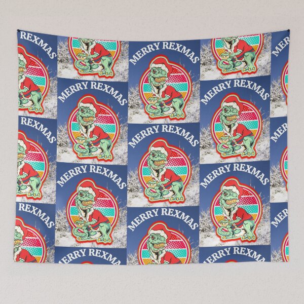 Item preview, Retro T Rex Santa Claus   designed and sold by WoodburyLake.