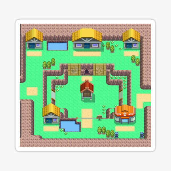 Celestic Town Map Sticker By Biochao Redbubble