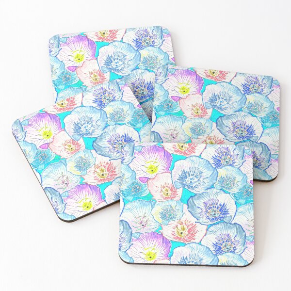 Item preview, Evening Primroses (Blue) designed and sold by RoxanneG.