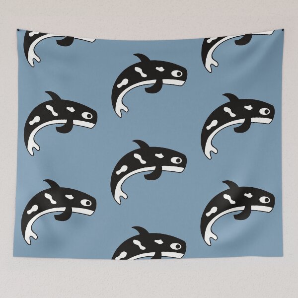 Item preview, Cute Kawaii Killer Whale (Orca) designed and sold by KawaiiByDice.