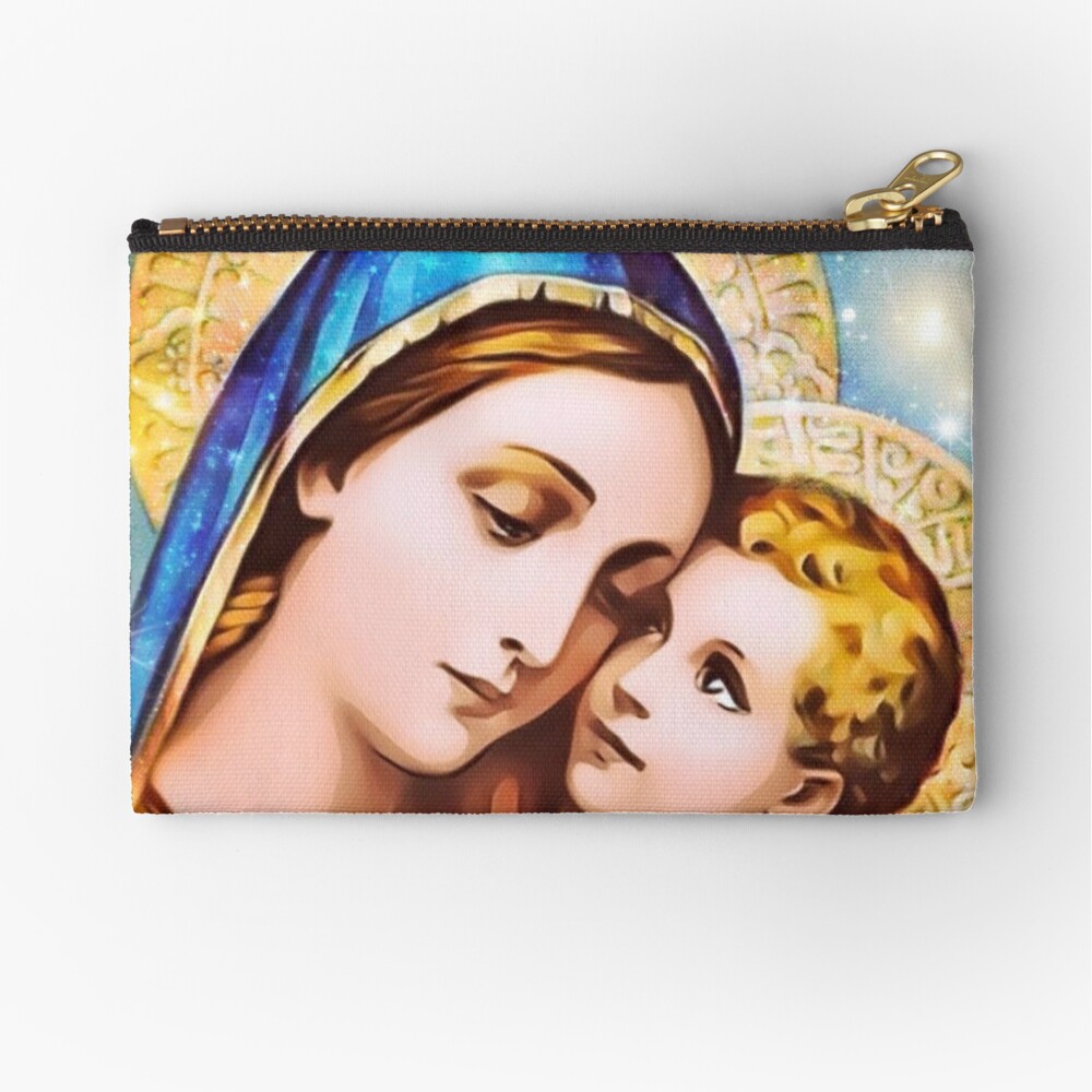 Virgin Mary zippered wallet 