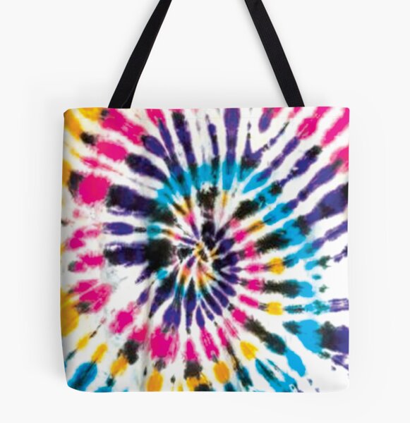 Tie Dye Tote Bag Small - Folded Light Pink