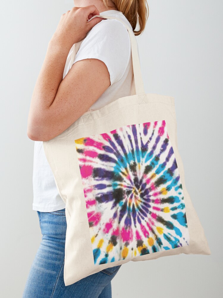 DIY Sunburst Tie Dye Tote Bags