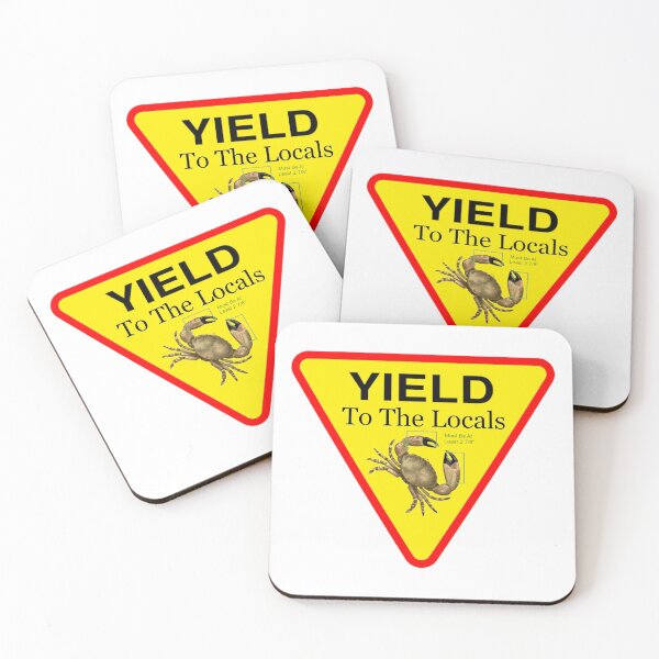 Item preview, Yield to the Locals Stone Crab in The Florida Keys designed and sold by KeysTreasures.