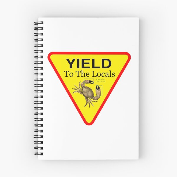 Item preview, Yield to the Locals Stone Crab in The Florida Keys designed and sold by KeysTreasures.