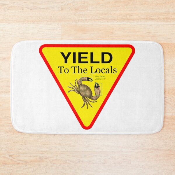 Item preview, Yield to the Locals Stone Crab in The Florida Keys designed and sold by KeysTreasures.