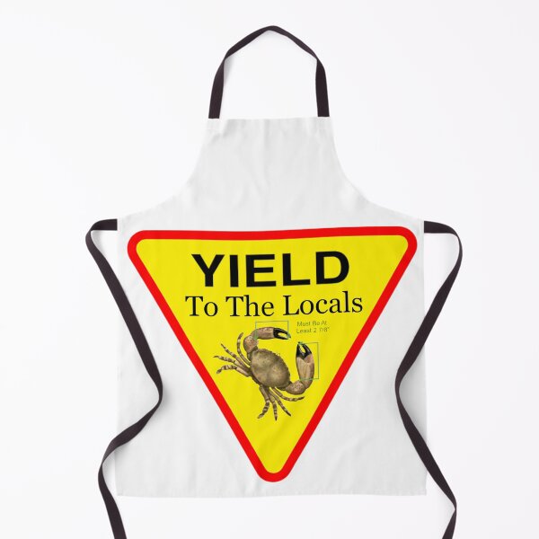 Item preview, Yield to the Locals Stone Crab in The Florida Keys designed and sold by KeysTreasures.