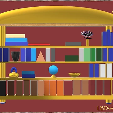 Artwork thumbnail, Autumn Library by RBLBDesigns