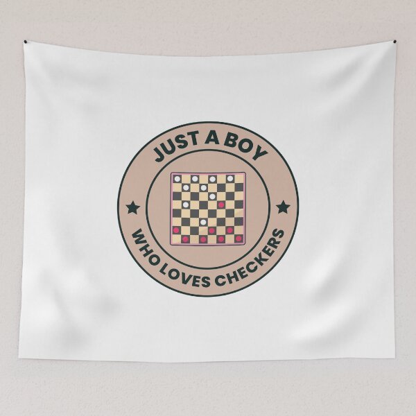 Item preview, Checkers Draughts Strategy Board Games Funny designed and sold by CuteDesigns1.