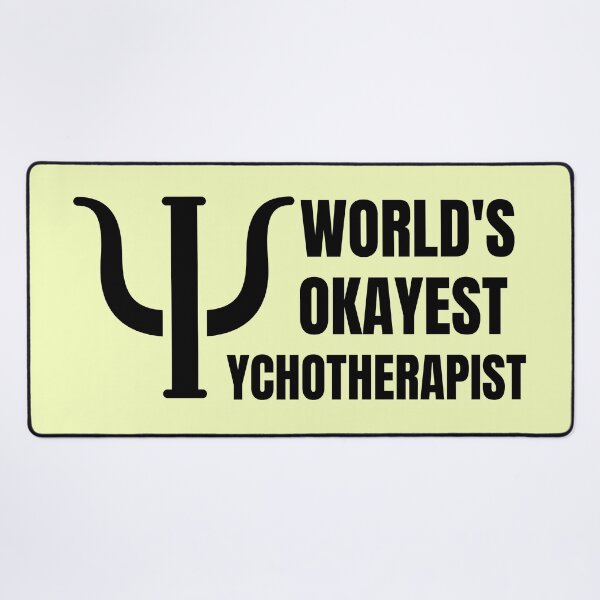 Item preview, World's Okayest Psychotherapist - Funny Psychoanalyst Shrink Gift designed and sold by mayamay0.