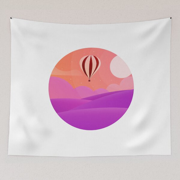 Item preview, Gradient balloon at pastel morning forest designed and sold by Butterfly-Dream.