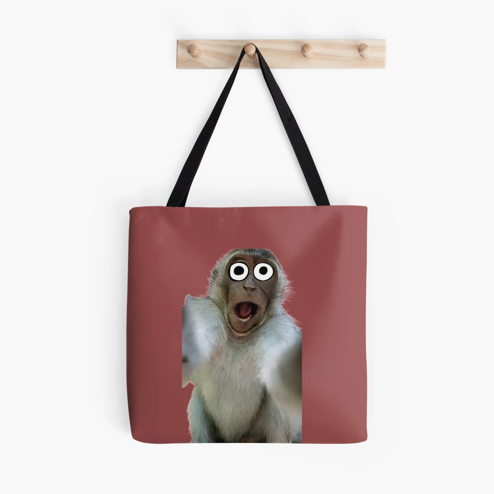 Aesthetic Monke Meme Funny Monkey Lover Tote Bag