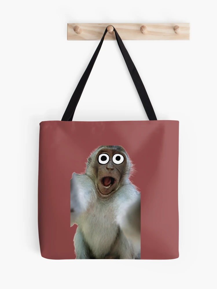 Aesthetic Monke Meme Funny Monkey Lover Tote Bag