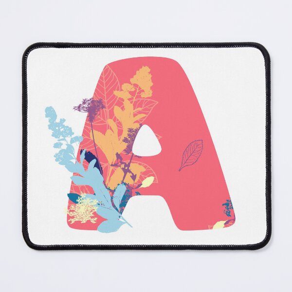 Item preview, Floral Monogram | Pink A designed and sold by MillwoodEngrave.