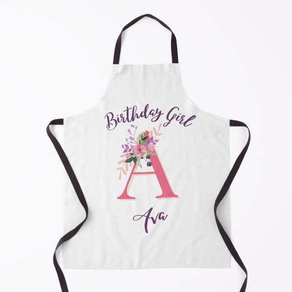 Item preview, Ava Personalized Birthday Girl Floral Initial Design designed and sold by Partypumpkin.