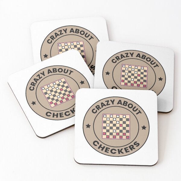 Item preview, Checkers Draughts Strategy Board Games Funny designed and sold by CuteDesigns1.