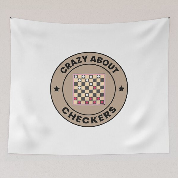 Item preview, Checkers Draughts Strategy Board Games Funny designed and sold by CuteDesigns1.