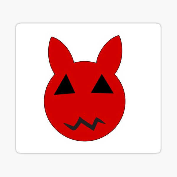 Halloween bearface Sticker