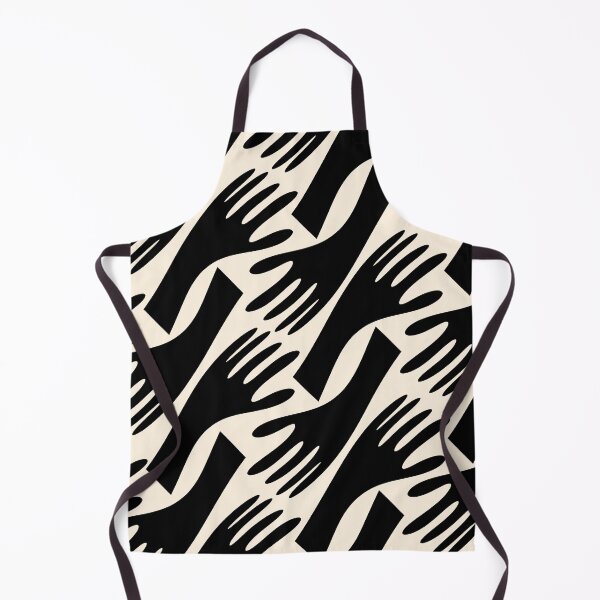 Item preview, Show of Hands Retro Modern Abstract Pattern Black Cream designed and sold by kierkegaard.