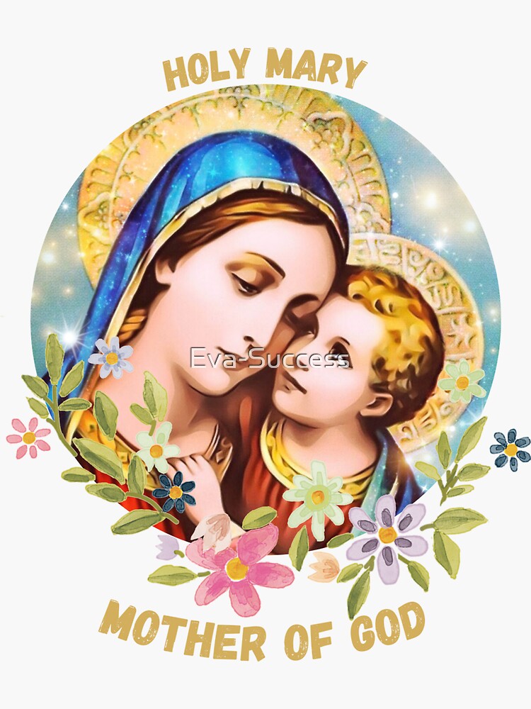 Hail Holy Queen Stickers, Catholic Stickers, Virgin Mary Stickers, Mother  of God Stickers, Catholic Decal, Mary Laptop Stickers 